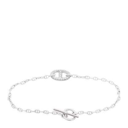 Hermes 18K White Gold Diamond Farandole Bracelet LG 2 of 4
