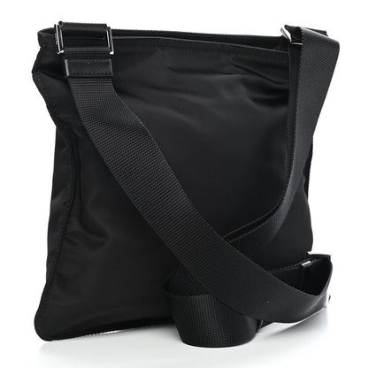 Prada Nylon Flat Messenger Bag Black 3 of 8