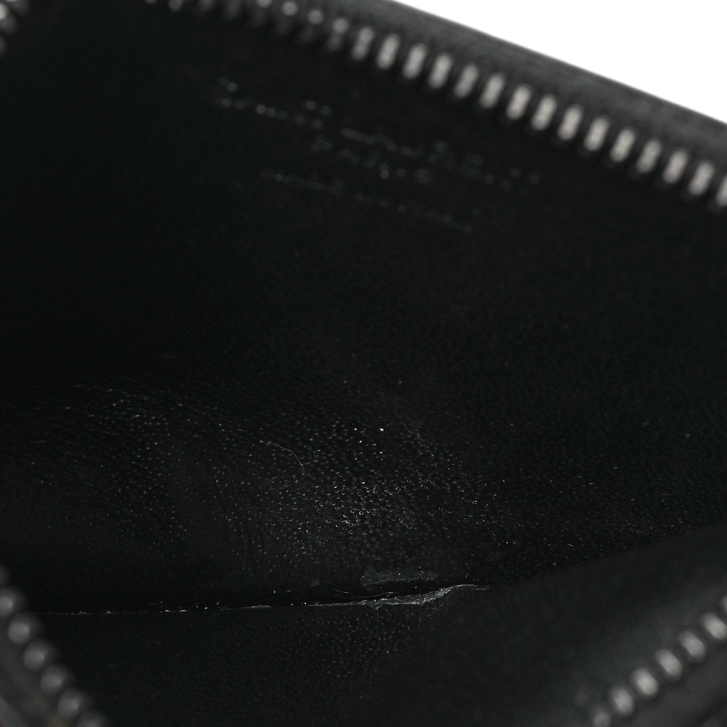 Saint Laurent Calfskin 5 Fragments Zip Pouch Card Holder Black Red 5 of 6