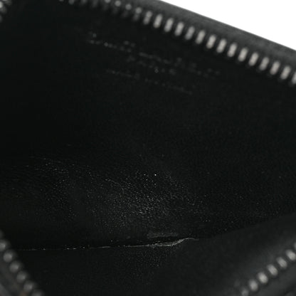 Saint Laurent Calfskin 5 Fragments Zip Pouch Card Holder Black Red 5 of 6
