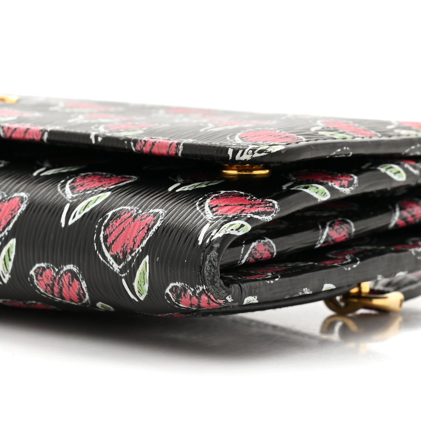 Vitello Move Love Continental Flap Travel Wallet Black