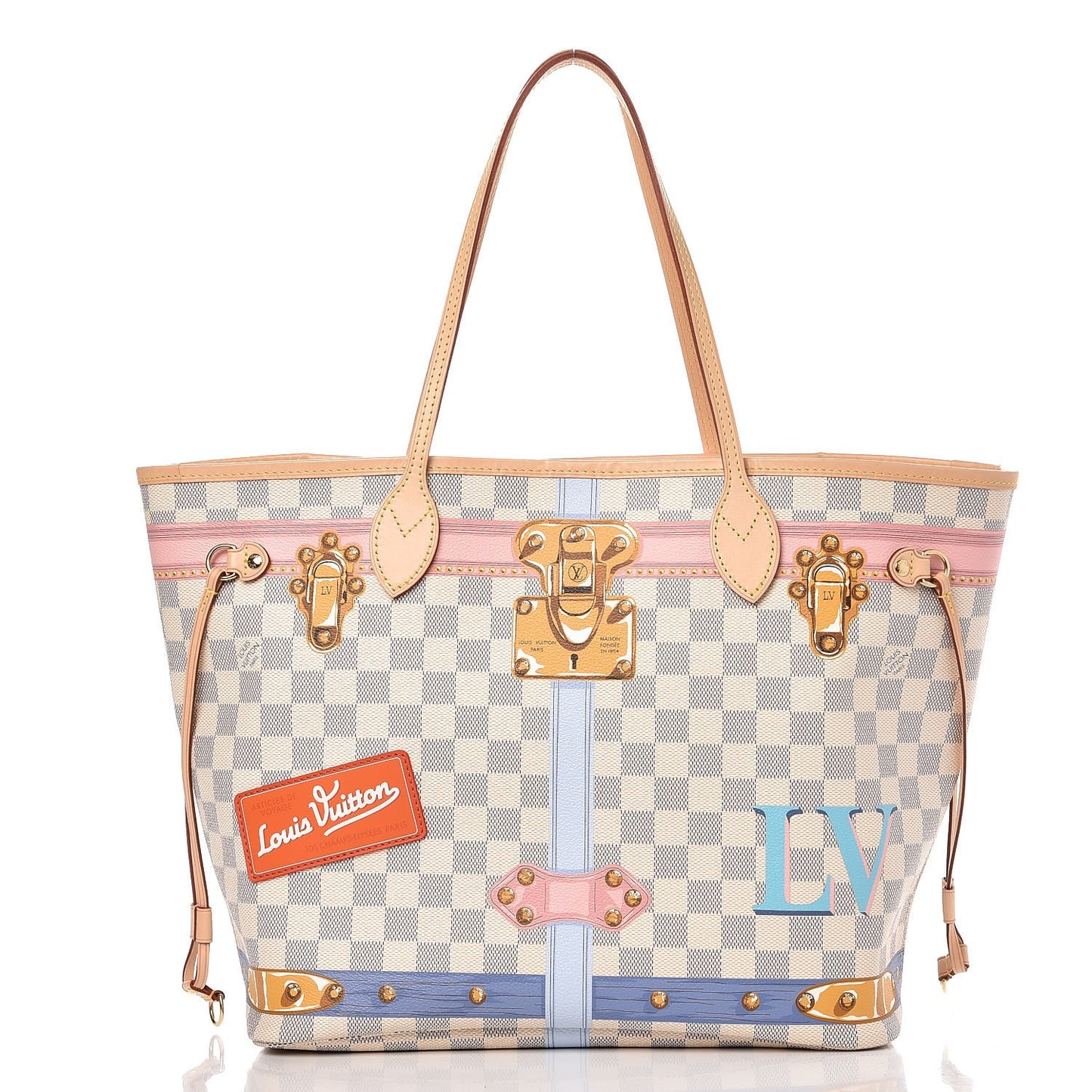 Damier Azur Summer Trunks Neo Neverfull MM