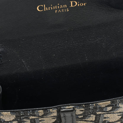 Christian Dior Oblique Nano Saddle Chain Pouch Blue 14 of 14