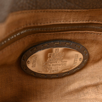 Fendi Cuoio Romano Selleria Hobo Peltro 5 of 9