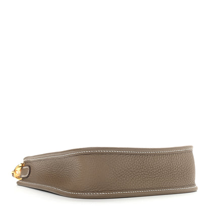 Hermes Taurillon Clemence Amazone Evelyne TPM Etoupe Bleu Indigo 4 of 9
