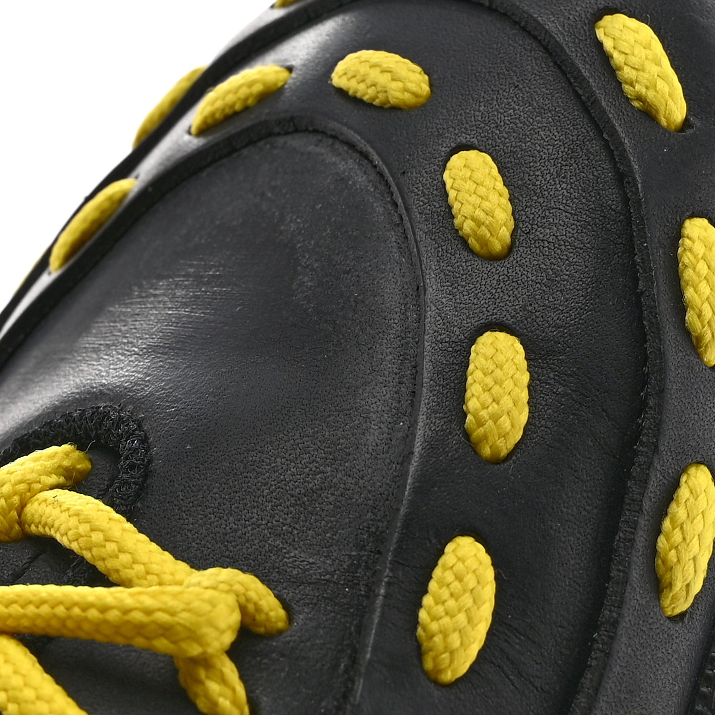 Calfskin Speedster Sneakers 43 Black Yellow