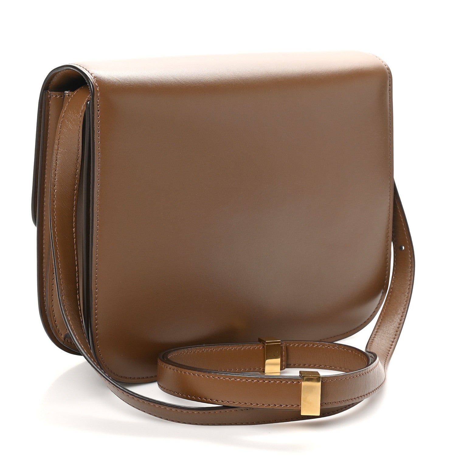 Celine Box Calfskin Medium Classic Box Flap Bag Camel 3 of 11