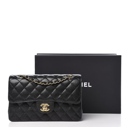 Chanel Caviar Quilted Small Double Flap Black 11 of 11