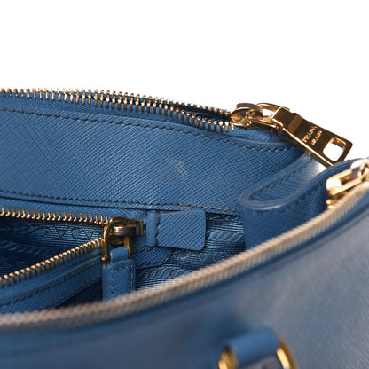 Prada Saffiano Large Galleria Double Zip Tote Cobalto 23 of 33
