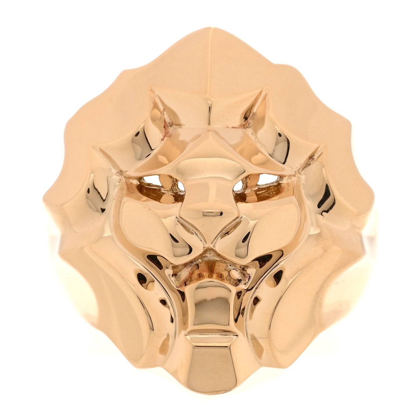 18K Yellow Gold Sous Le Signe Du Lion Ring 50 5.25