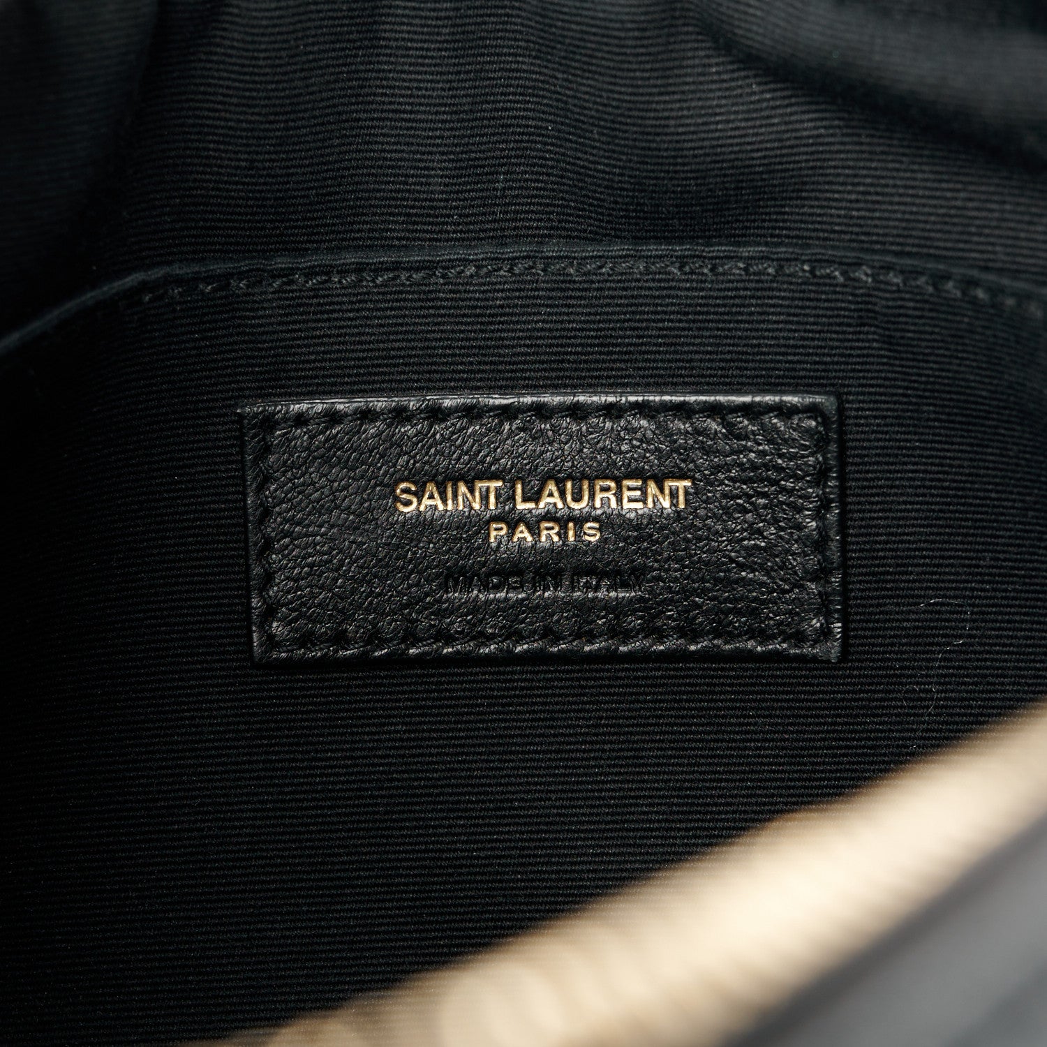 Saint Laurent Grained Lambskin Monogram Lou Camera Bag Black 6 of 10