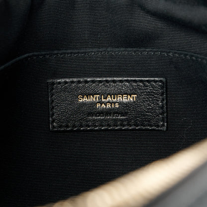 Saint Laurent Grained Lambskin Monogram Lou Camera Bag Black 6 of 10