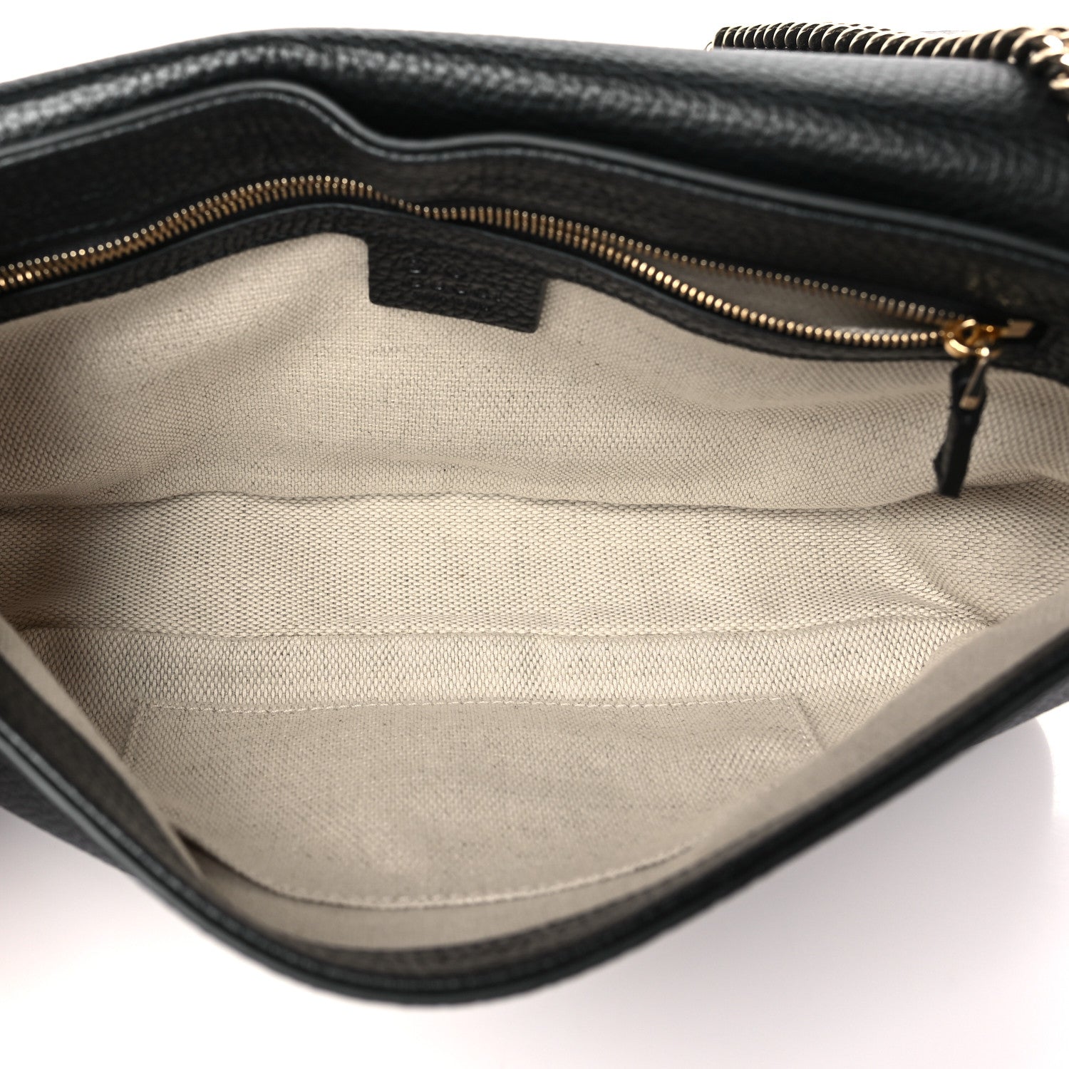 Gucci Pebbled Calfskin Medium Soho Flap Crossbody Black 5 of 10