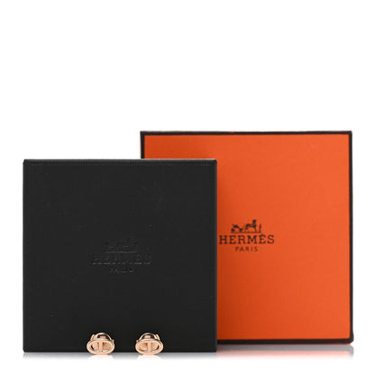 Hermes 18K Rose Gold TPM Farandole Stud Earrings 5 of 5
