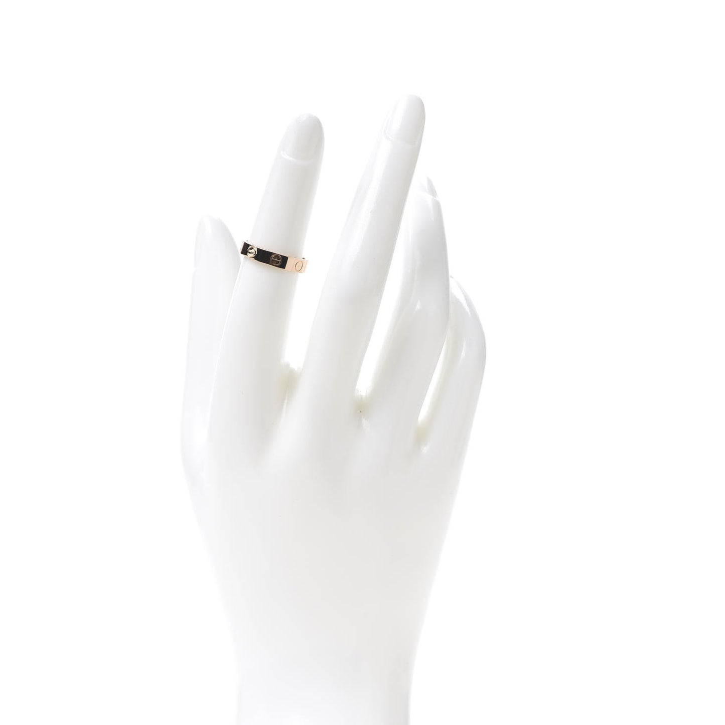18K Pink Gold 3.5mm LOVE Wedding Band Ring 49 4.75