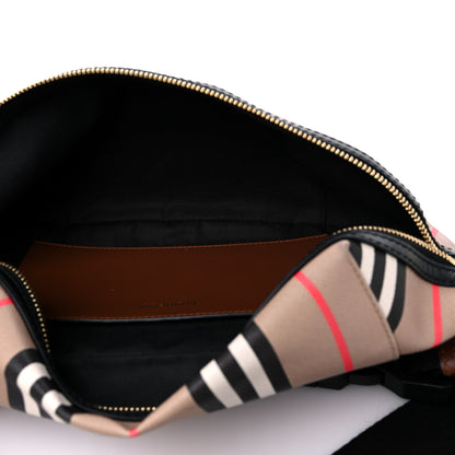 Burberry E-Canvas Icon Stripe Sonny Bum Bag Archive Beige 5 of 8