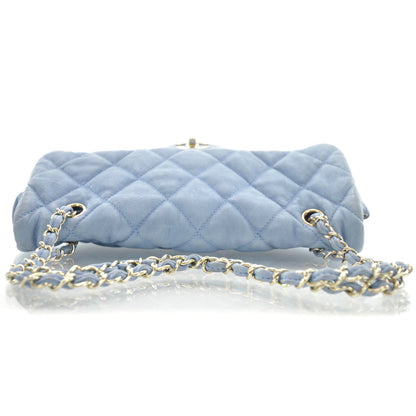 Chanel Distressed Lambskin Flap Blue 5 of 12