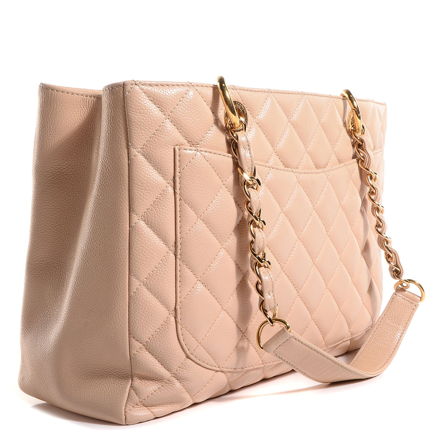 Caviar Grand Shopping Tote GST Beige Clair