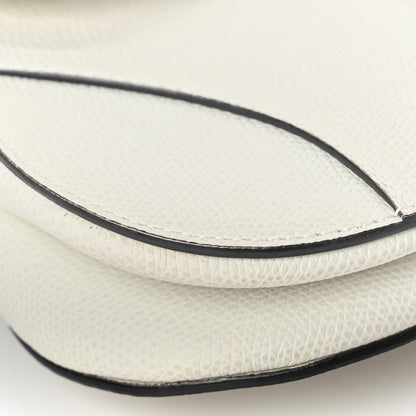 Christian Dior Grained Calfskin Mini Saddle Bag White 9 of 12