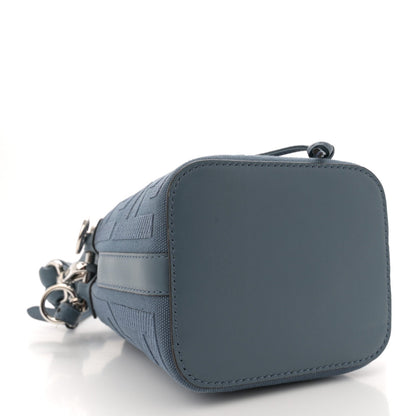 Fendi Canvas Vitello Grace F is Fendi FF Embroidered Mini Mon Tresor Bucket Bag Mirto 4 of 10
