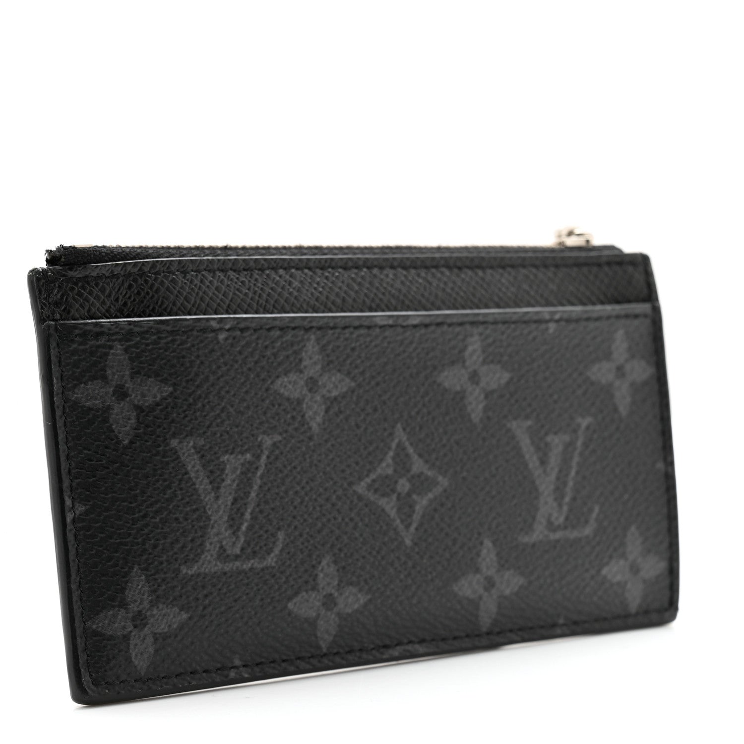 Louis Vuitton Monogram Eclipse Taiga Coin Card Holder 3 of 8