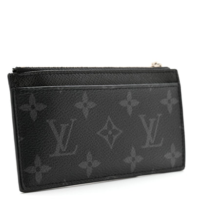 Louis Vuitton Monogram Eclipse Taiga Coin Card Holder 3 of 8