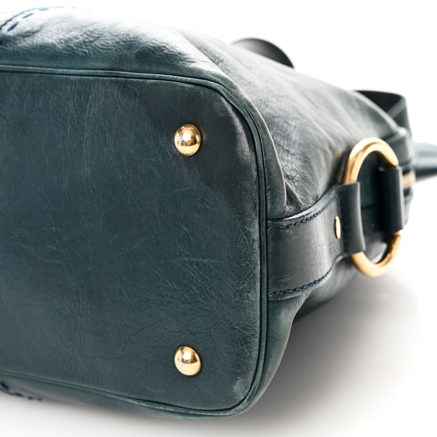 Saint Laurent Calfskin Large Muse Turquoise 10 of 13