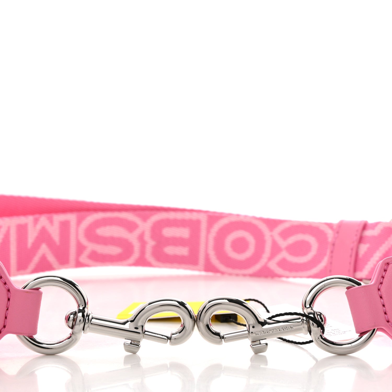 Marc Jacobs Cotton The Outline Logo Webbing Strap Petal Pink 5 of 5