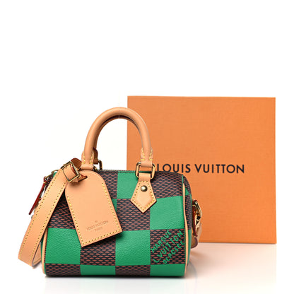 Louis Vuitton Damier Pop Speedy Bandouliere 18 Green 9 of 9