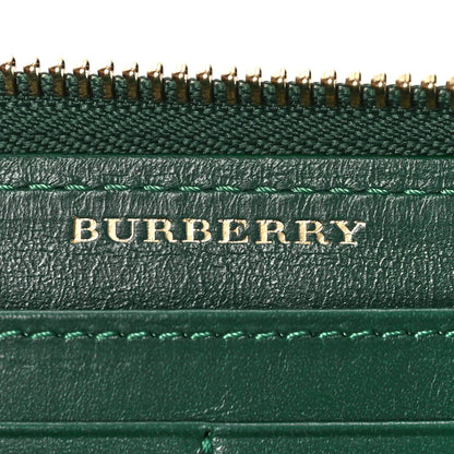 Burberry Haymarket Check Large Ziggy Zip Around Wallet Green 6 of 11