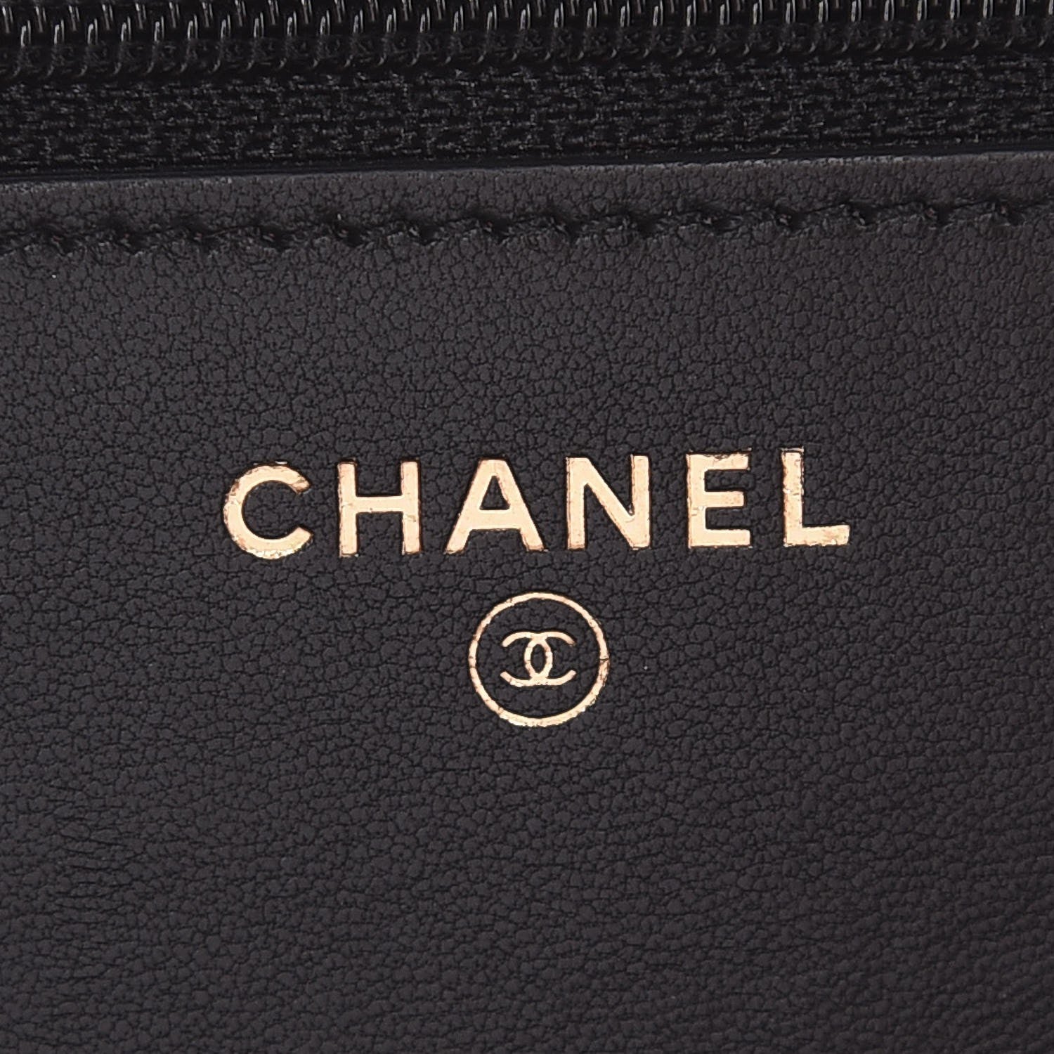 Chanel Lambskin Quilted Wallet On Chain WOC Black 6 of 9