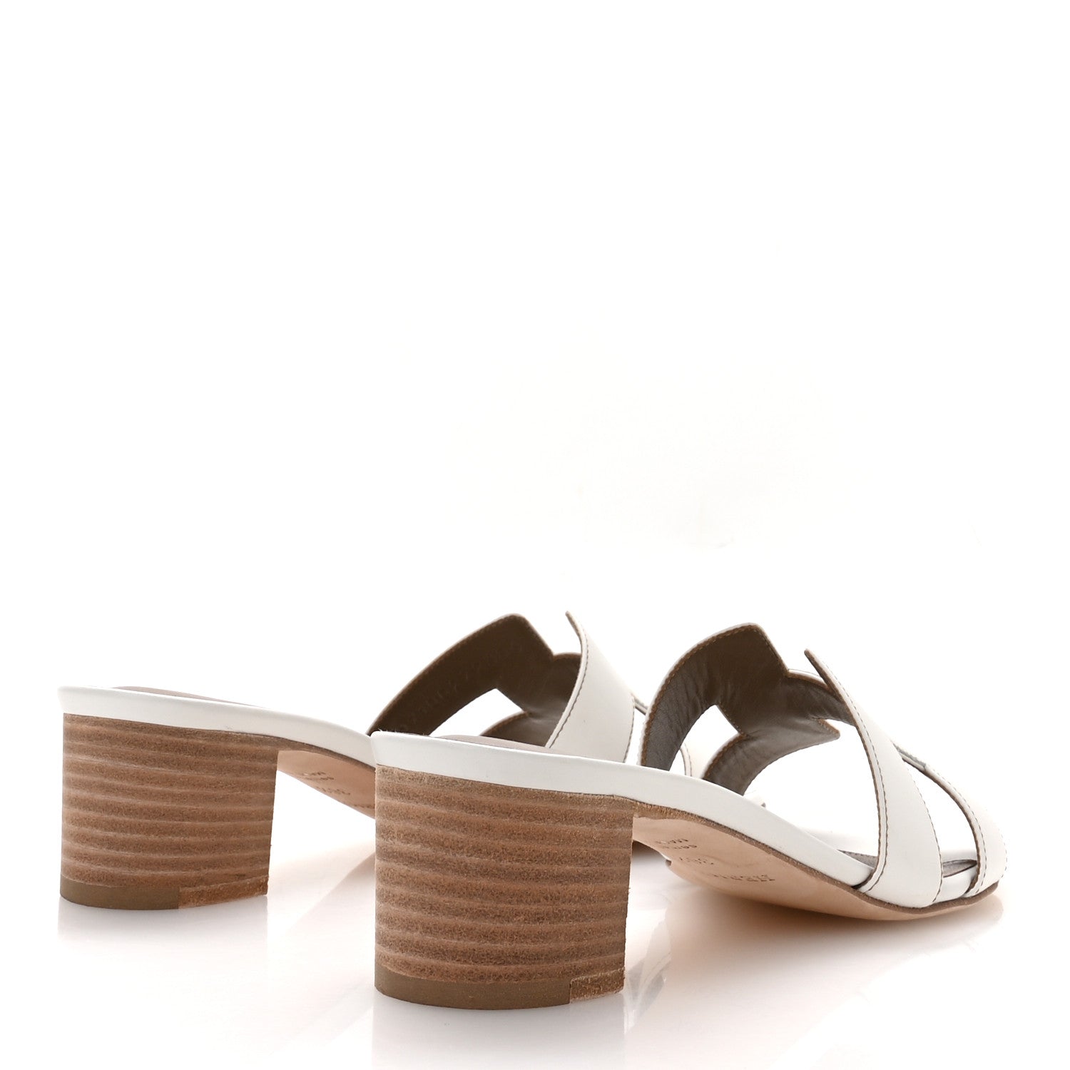 Hermes Calfskin Oasis Sandals 36.5 White 5 of 8