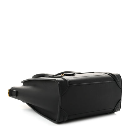 Celine Smooth Calfskin Nano Luggage Black 4 of 11