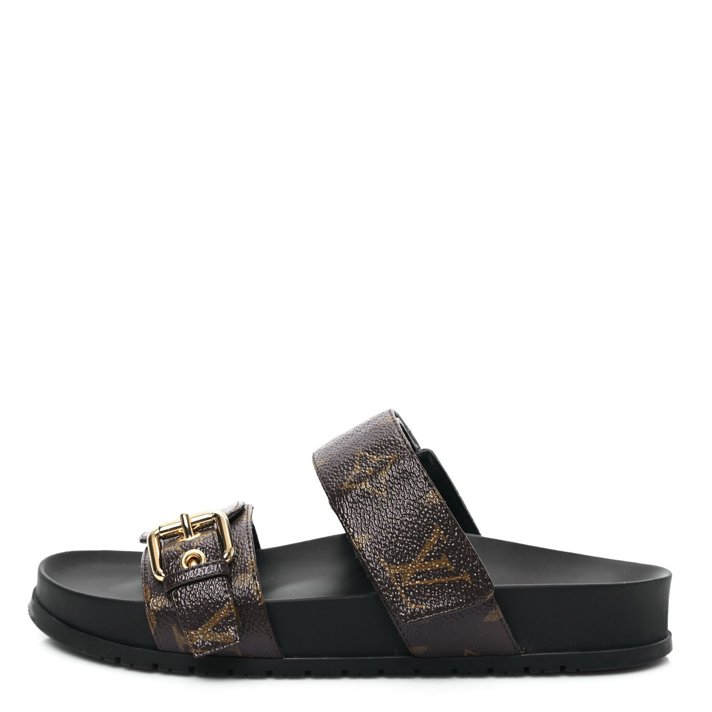 Monogram Bom Dia Mule Sandals 36 Black