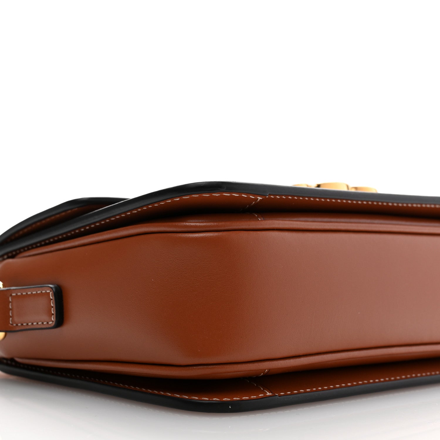 Celine Calfskin Triomphe Canvas Teen Triomphe Bag Tan 10 of 11