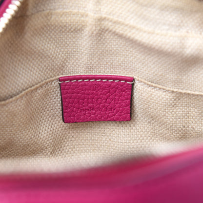 Gucci Cellarius Calfskin Small Soho Disco Bag Bright Bouganville 14 of 17