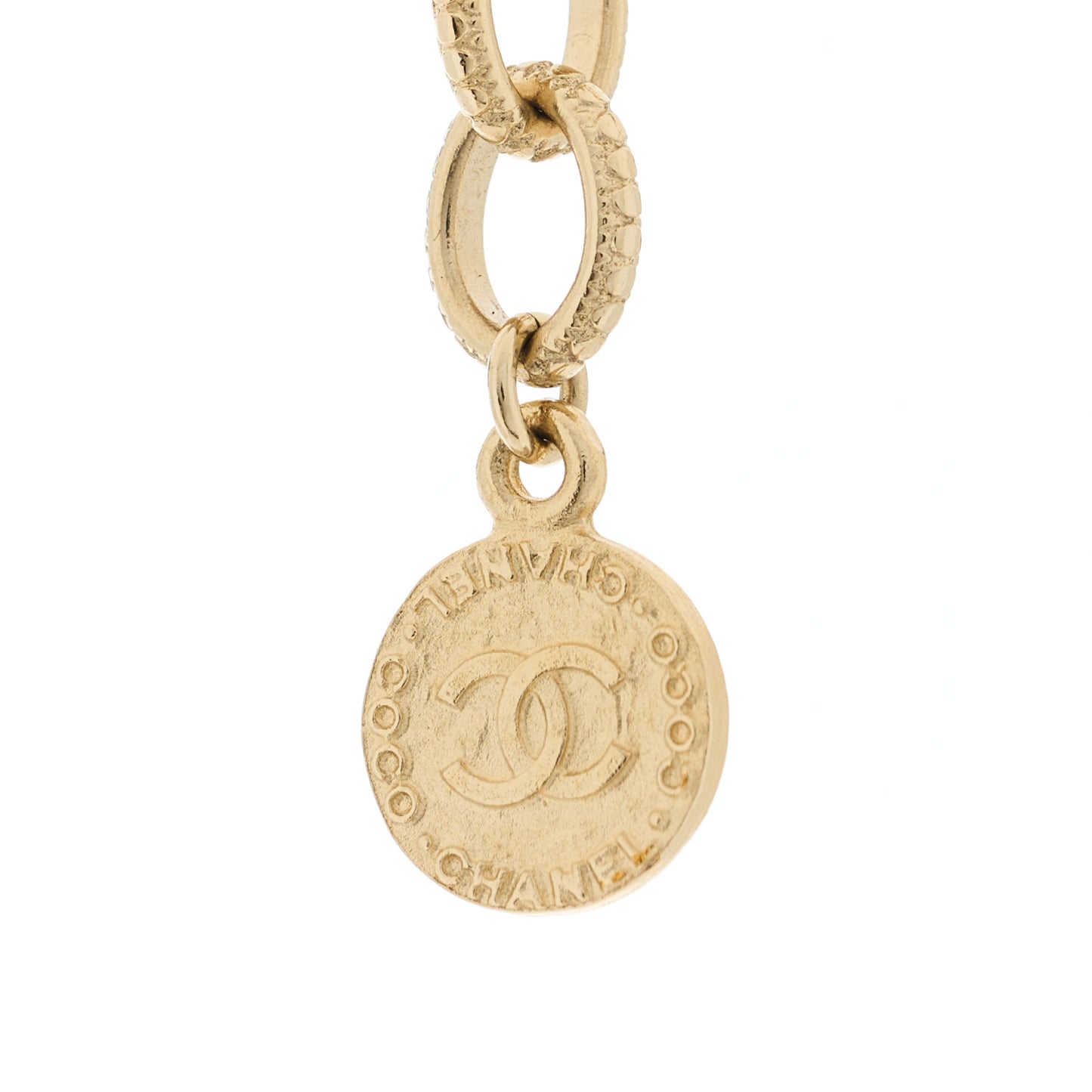 Pearl CC 100th Anniversary Necklace Light Gold