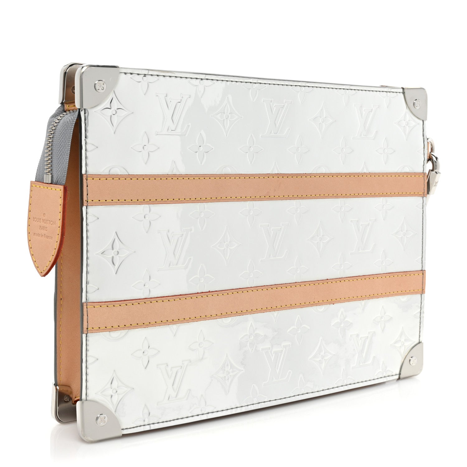 Louis Vuitton Monogram Mirror Trunk Pouch Silver 3 of 12