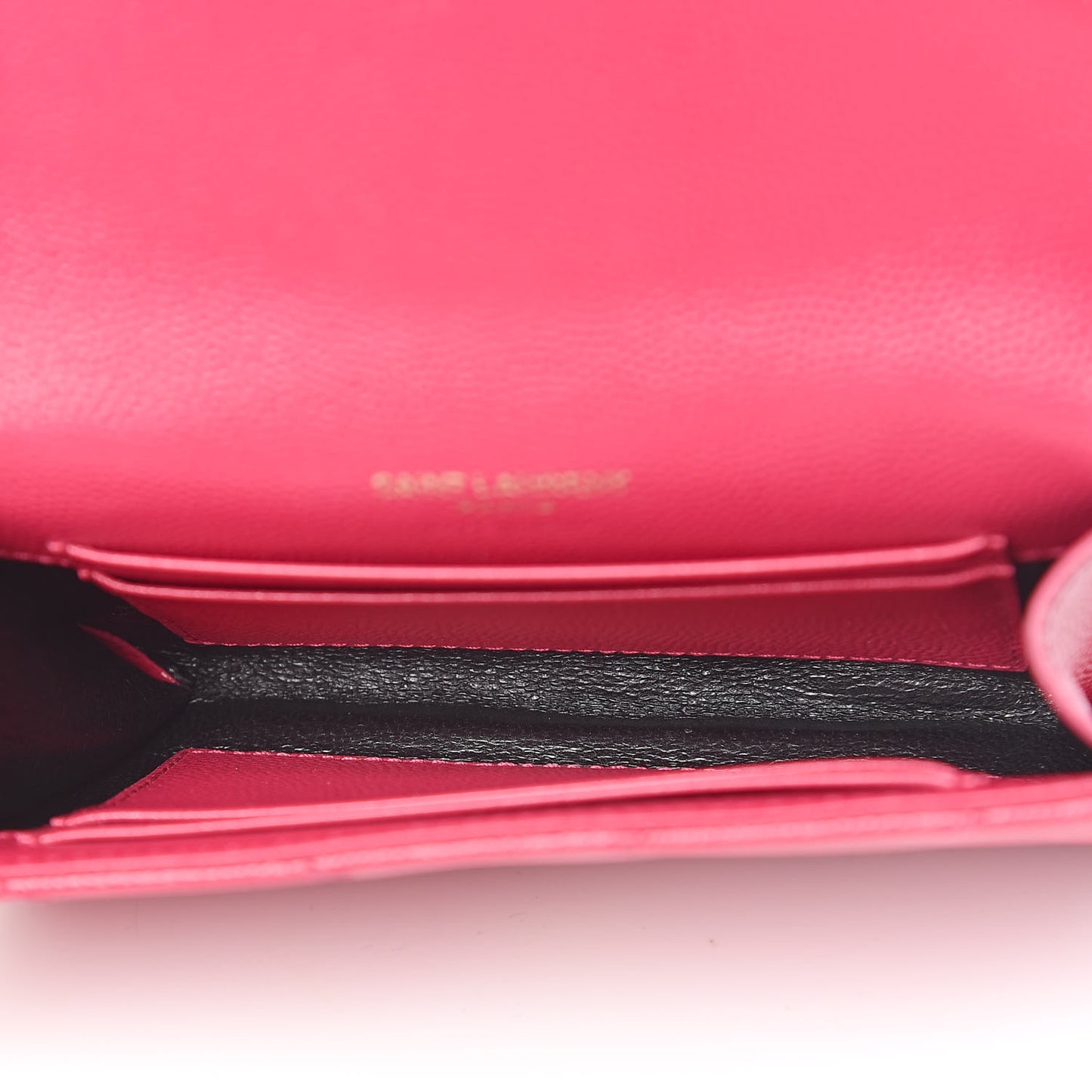 Grain De Poudre Matelasse Chevron Small Monogram Envelope Wallet Bubblegum