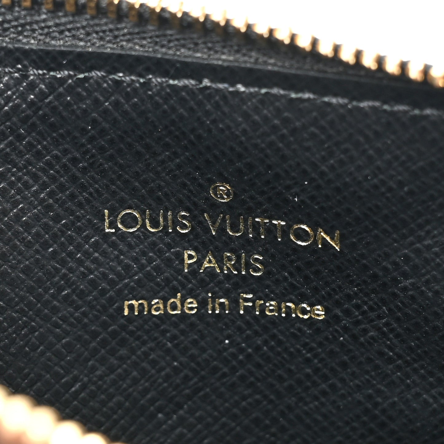 Reverse Monogram Zipped Romy Card Holder
