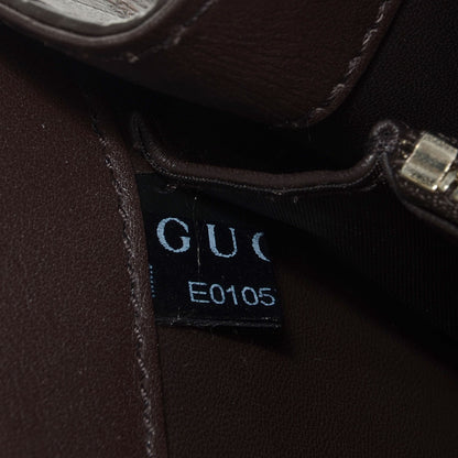 Gucci Washed Crocodile 1973 Medium Top Handle Bag Brown 8 of 10