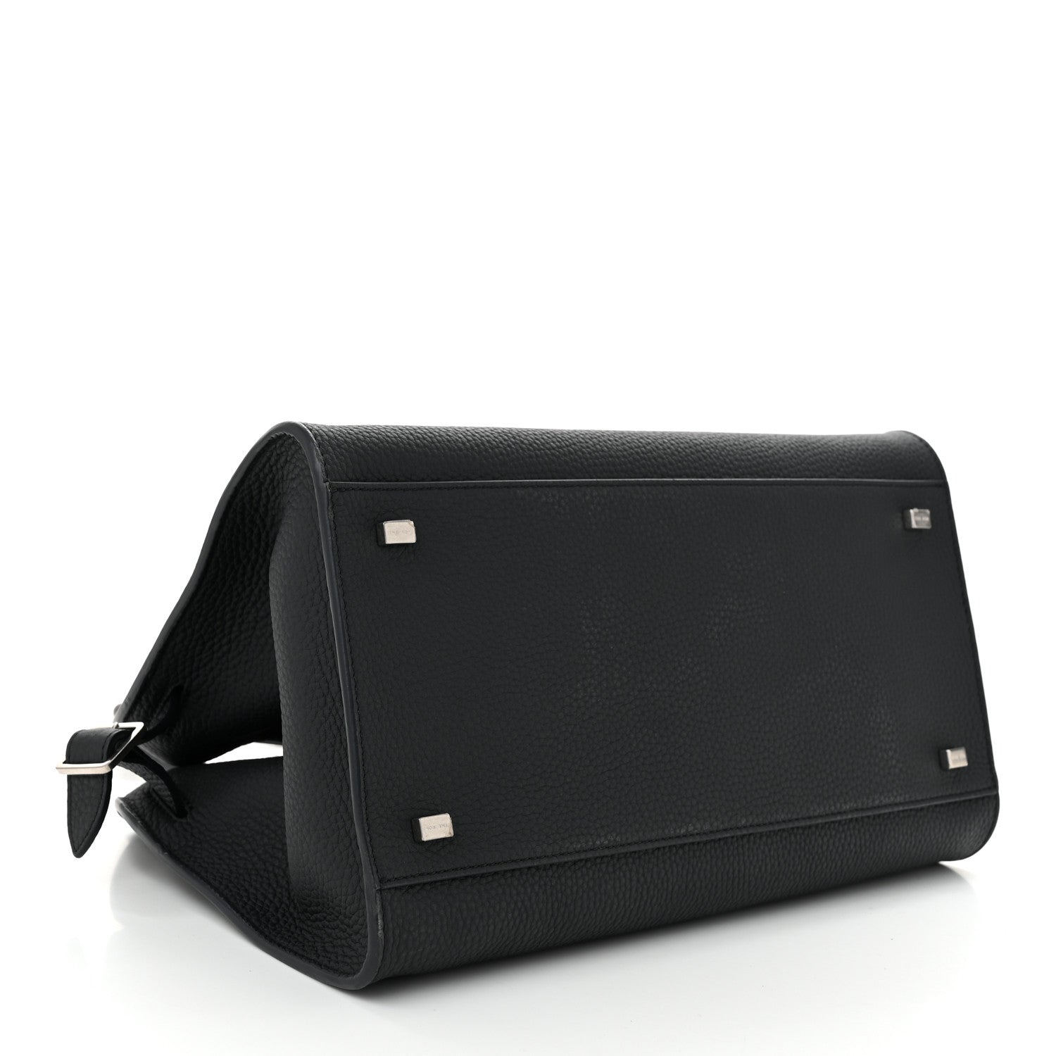 The Row Matte Grained Calfskin Soft Margaux 12 Dark Navy 4 of 9