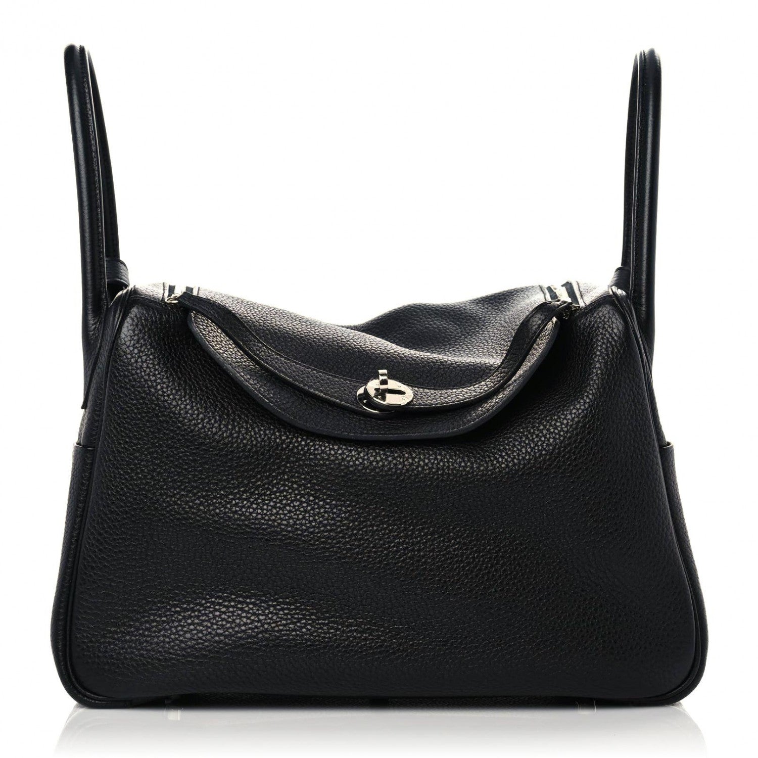 Hermes Taurillon Clemence Lindy 34 Black 1 of 12