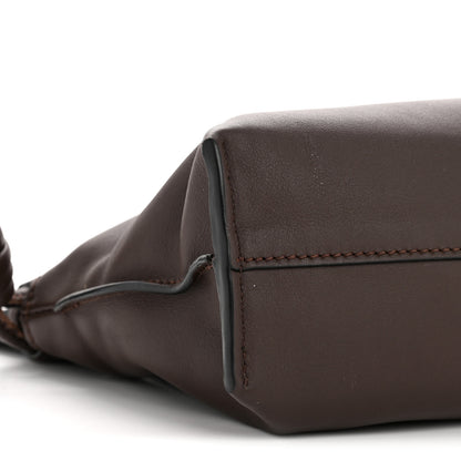 Loewe Calfskin Mini Flamenco Knot Clutch Chocolate 9 of 11