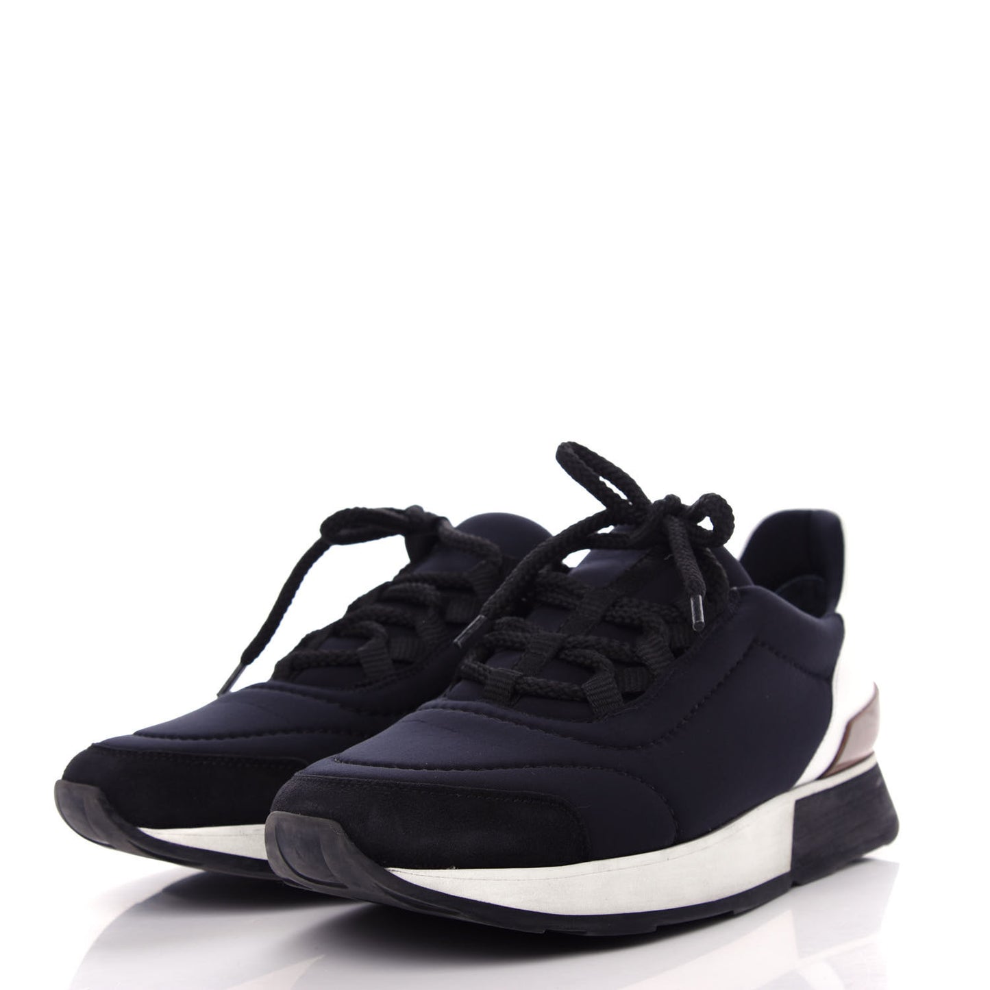 Technical Canvas Womens Miles Sneakers 36 Marine White