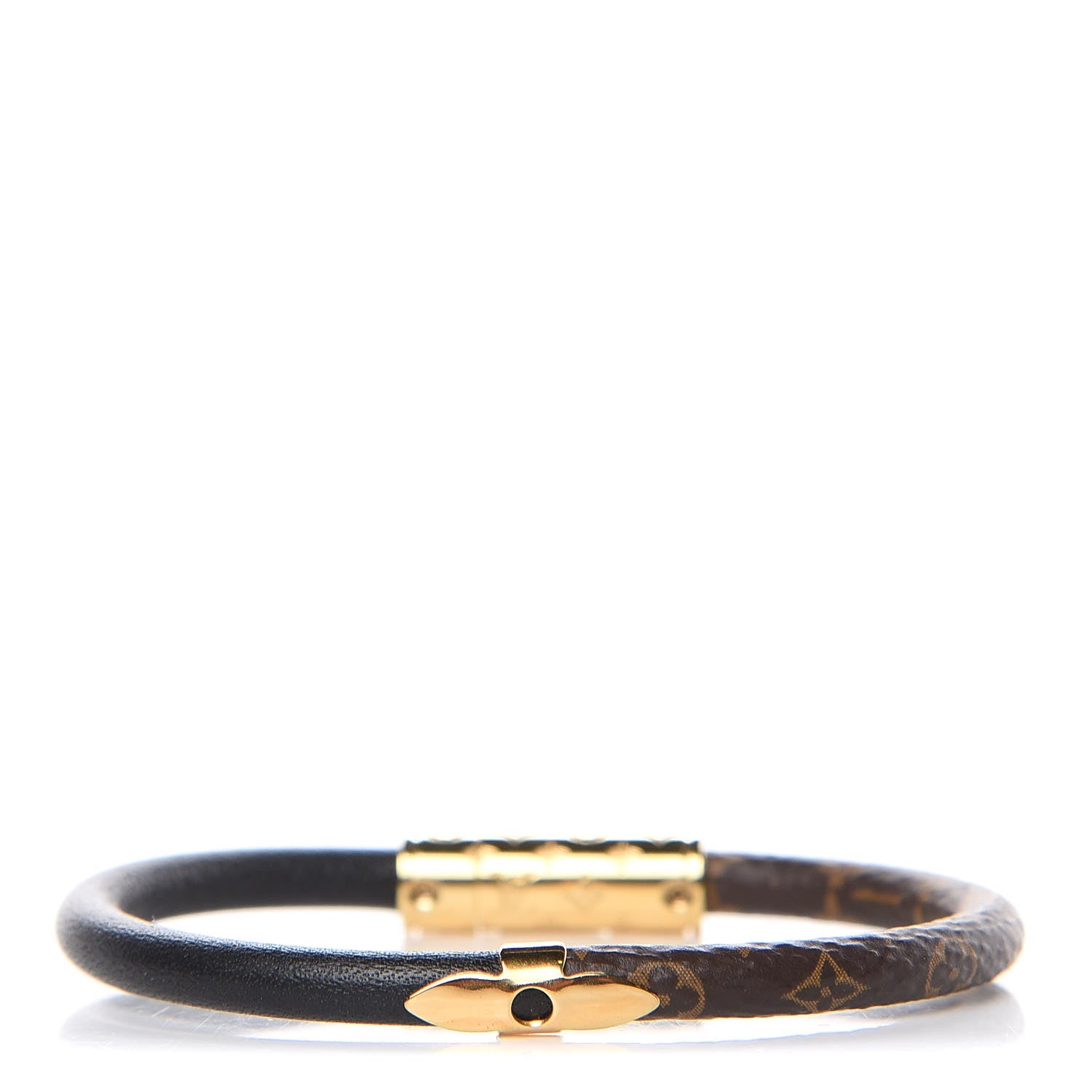 Louis Vuitton Monogram Daily Confidential Bracelet 17 Black 1 of 5
