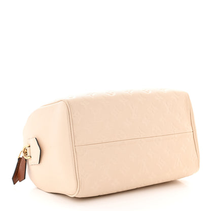Louis Vuitton Empreinte Calfskin Speedy Bandouliere 25 NM Creme Caramel 4 of 9