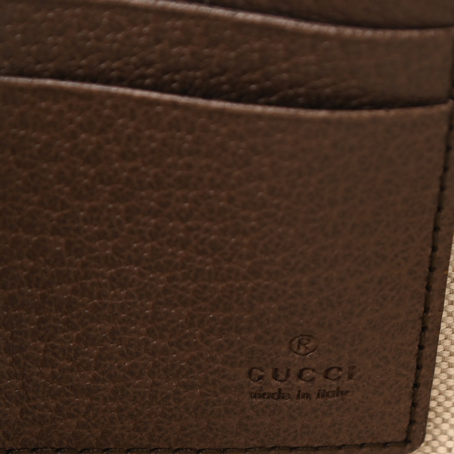 GG Supreme Monogram Courrier Documents Holder Beige New Acero