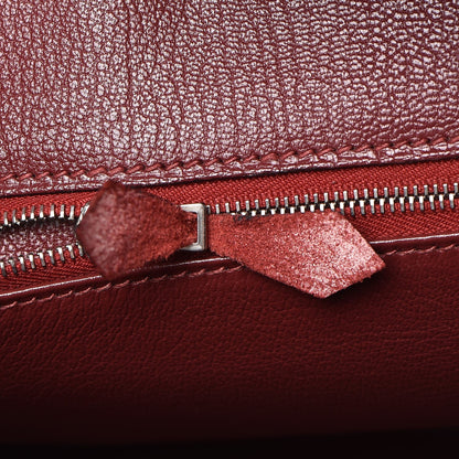 Hermes Taurillon Clemence Birkin 35 Rouge H 19 of 41