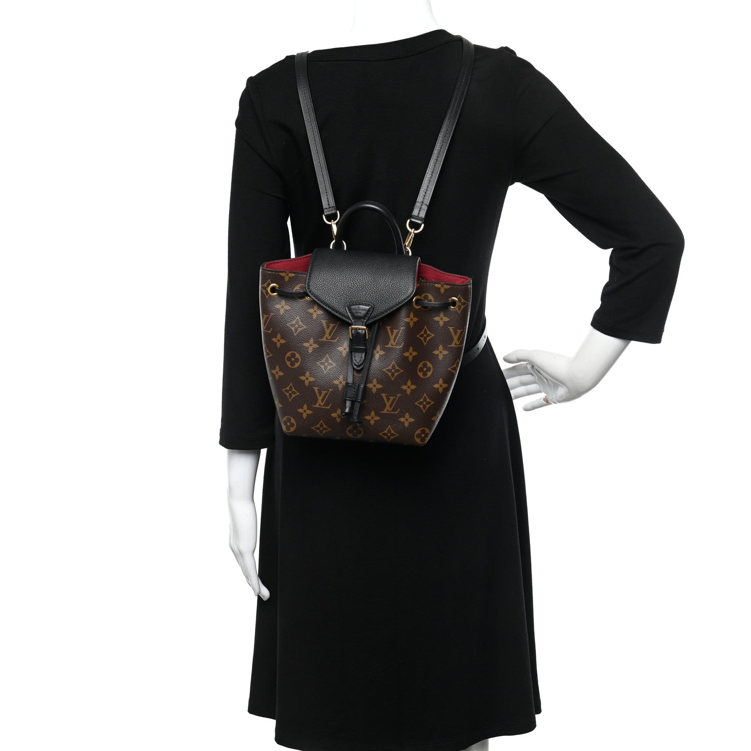 Louis Vuitton Monogram BB Montsouris NM Backpack Black 2 of 11